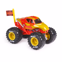 Monster Jam , veicolo Monster Truck ufficiale Marvel Captain America, veicolo die-cast, in scala 1:64, giocattoli per bambini dai 3 anni in su - Vista aggiuntiva 2