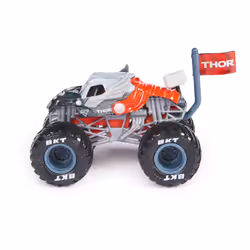 Monster Jam , veicolo Monster Truck ufficiale Marvel Captain America, veicolo die-cast, in scala 1:64, giocattoli per bambini dai 3 anni in su - Vista aggiuntiva 5