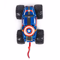 Monster Jam , veicolo Monster Truck ufficiale Marvel Captain America, veicolo die-cast, in scala 1:64, giocattoli per bambini dai 3 anni in su - Vista aggiuntiva 7