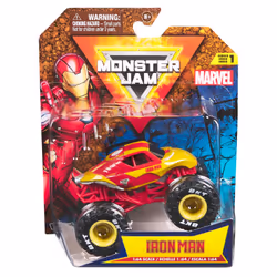 Monster Jam , veicolo Monster Truck ufficiale Marvel Captain America, veicolo die-cast, in scala 1:64, giocattoli per bambini dai 3 anni in su - Vista aggiuntiva 8