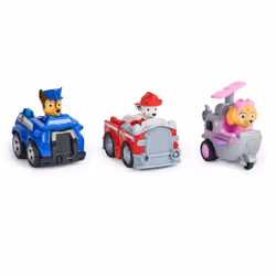 PAW Patrol Pullback Racers Gift Pack, Set di veicoli e piste, PAW Patrol, 3 anno/i, Plastica, Multicolore