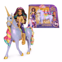 Unicorn Academy Sophia & Rainbow Light-up Wildstar, Bambola alla moda, Femmina, 4 anno/i, Ragazza, Sonoro, Effetti della luce