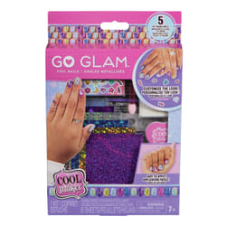 Cool Maker , GO GLAM, kit Unghie laminate con 6 fogli di lamine luccicanti e adesivi per unghie per 5 manicure fai da te, giocattoli creativi per bambine dai 7 anni in su