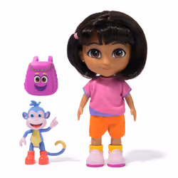 Dora, Set Dora e Boots Migliori amici, bambola da 15,2 cm con abiti, zainetto e personaggio Boots, giocattoli per bambine e bambini dai 3 anni in su - Vista aggiuntiva 2