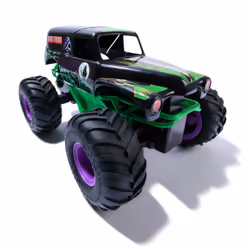Monster Jam, Smash & Bash Grave Digger ufficiale, veicolo radiocomandato per interni ed esterni, veicolo Monster Truck riparabile in scala 1:15, giocattoli per bambini e bambine dai 4 anni in su - Vista aggiuntiva 3
