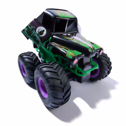 Monster Jam, Smash & Bash Grave Digger ufficiale, veicolo radiocomandato per interni ed esterni, veicolo Monster Truck riparabile in scala 1:15, giocattoli per bambini e bambine dai 4 anni in su - Vista aggiuntiva 5