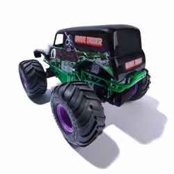 Monster Jam, Smash & Bash Grave Digger ufficiale, veicolo radiocomandato per interni ed esterni, veicolo Monster Truck riparabile in scala 1:15, giocattoli per bambini e bambine dai 4 anni in su - Vista aggiuntiva 6
