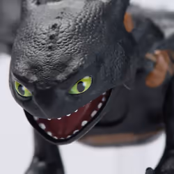 DreamWorks Dragons, How to Train Your Dragon, Sdentato Sputafuoco, Action Figure con Luci, Suoni e Ali da 38 cm, Giocattoli per Bambini, 4+ Anni
