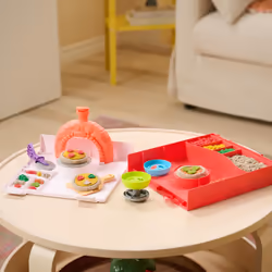 Kinetic Sand , Set di Gioco Squish Pizza, con 452 g di Sabbia e 5 Attrezzi, Giocattoli per Bambini e Bambine, 5+ Anni - Vista aggiuntiva 7