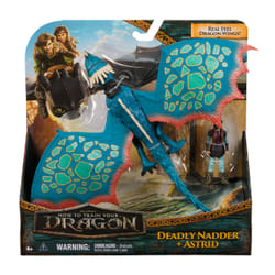 DreamWorks Dragons, How to Train Your Dragon, Deadly Nadder e Astrid, action figure della coppia vichinga, giocattoli per bambini dai 4 anni in su