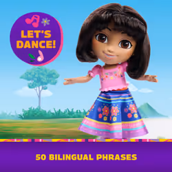 Dora, Dora Balla con me, bambola interattiva che balla con 2 gonne, frasi bilingue e musica, giocattoli per bambine e bambini dai 3 anni in su - Vista aggiuntiva 3
