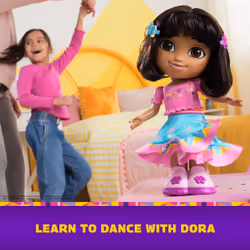 Dora, Dora Balla con me, bambola interattiva che balla con 2 gonne, frasi bilingue e musica, giocattoli per bambine e bambini dai 3 anni in su - Vista aggiuntiva 4