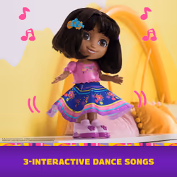 Dora, Dora Balla con me, bambola interattiva che balla con 2 gonne, frasi bilingue e musica, giocattoli per bambine e bambini dai 3 anni in su - Vista aggiuntiva 7