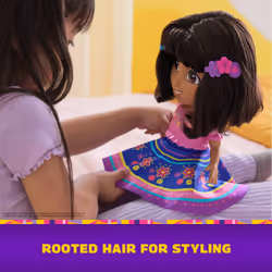 Dora, Dora Balla con me, bambola interattiva che balla con 2 gonne, frasi bilingue e musica, giocattoli per bambine e bambini dai 3 anni in su - Vista aggiuntiva 8