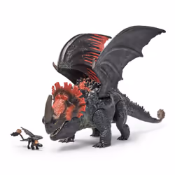 DreamWorks Dragons, How to Train Your Dragon, Universo di Berk: Morte Rossa Furia Divoratrice, Drago Giocattolo da 28 cm con Sdentato, 4+ Anni - Vista aggiuntiva 2
