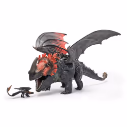 DreamWorks Dragons, How to Train Your Dragon, Universo di Berk: Morte Rossa Furia Divoratrice, Drago Giocattolo da 28 cm con Sdentato, 4+ Anni - Vista aggiuntiva 7