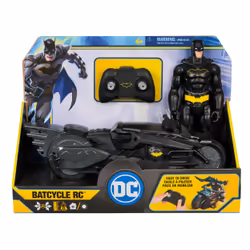 DC Comics , Batcycle stealth radiocomandato di Batman con action figure di Batman da 30 cm, giocattoli dei supereroi per bambini e bambine dai 4 anni in su - Vista aggiuntiva 5