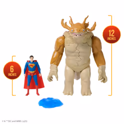 DC Comics , SUPERMAN, Superman Vs. Kaiju con Slime, Set di Action Figure, Giocattoli dei Supereroi per Bambini e Bambine, 4+ Anni