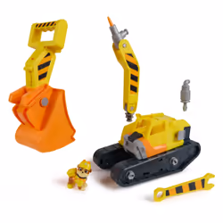 Rubble & Crew , Bulldozer di Rubble, con Attrezzi Rimovibili, Veicolo Giocattolo con Personaggio, Giocattoli di PAW Patrol per Bambini e Bambine, 3+ Anni - Vista aggiuntiva 4