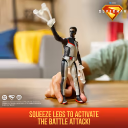 DC Comics , SUPERMAN, Mr. Terrific, Action Figure Epic Strike, in Scala 15 cm, Stile Fedele al Film, Include 2 Accessori, Giocattoli per Bambini e Bambine, 4+ anni - Vista aggiuntiva 3