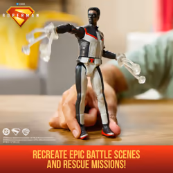 DC Comics , SUPERMAN, Mr. Terrific, Action Figure Epic Strike, in Scala 15 cm, Stile Fedele al Film, Include 2 Accessori, Giocattoli per Bambini e Bambine, 4+ anni - Vista aggiuntiva 5