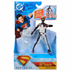 DC Comics , SUPERMAN, Mr. Terrific, Action Figure Epic Strike, in Scala 15 cm, Stile Fedele al Film, Include 2 Accessori, Giocattoli per Bambini e Bambine, 4+ anni - Vista aggiuntiva 8
