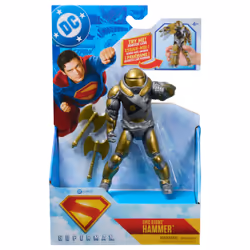 DC Comics , SUPERMAN, The Hammer, Action Figure Epic Strike, in Scala 15 cm, Stile Fedele al Film, Include 2 Accessori, Giocattoli per Bambini e Bambine, 4+ Anni - Vista aggiuntiva 8