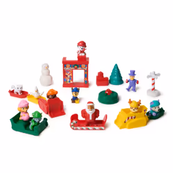 PAW Patrol Holiday Rescue Advent Calendar, 24 giocattoli a sorpresa - personaggi, veicoli e accessori in miniatura, giocattoli per bambini e bambine dai 3 anni in su - Vista aggiuntiva 3