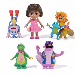 Dora, confezione regalo Fantastici Amici con Dora, Boots, Tico, Isa e Fiesta Trio, personaggi giocattolo, giocattoli per bambine e bambini dai 3 anni in su - Vista aggiuntiva 7