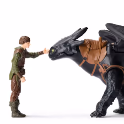 DreamWorks Dragons, How to Train Your Dragon, Sdentato e Hiccup, Action Figure della Coppia Vichinga, Giocattoli per Bambini, 4+ Anni