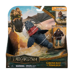 DreamWorks Dragons, How to Train Your Dragon, Gronkio e Gambadipesce, Action Figure della Coppia Vichinga, Giocattoli per Bambini, 4+ Anni