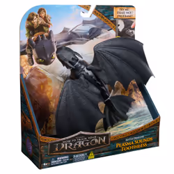 DreamWorks Dragons, How to Train Your Dragon, Draghi da Battaglia, Sdentato Sputafuoco, con Effetti Sonori, Action Figure da 33 cm, Giocattoli per Bambini e Bambine. 4+ Anni - Vista aggiuntiva 5