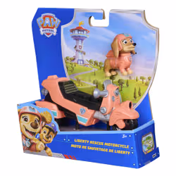 PAW Patrol , motocicletta di salvataggio di Liberty, moto giocattolo con action figure da collezione, giocattoli orientati alla sostenibilità per bambini e bambine dai 3 anni in su - Vista aggiuntiva 7