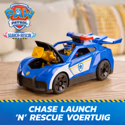 PAW Patrol : Search & Rescue, Auto della Polizia di Chase con Personaggio e 2 Proiettili, Luci, Suoni e Lanciatore Nascosto, Giocattoli per Bambini e Bambine, 3+ Anni - Vista aggiuntiva 2
