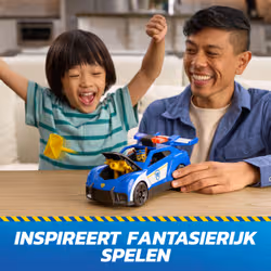 PAW Patrol : Search & Rescue, Auto della Polizia di Chase con Personaggio e 2 Proiettili, Luci, Suoni e Lanciatore Nascosto, Giocattoli per Bambini e Bambine, 3+ Anni - Vista aggiuntiva 3
