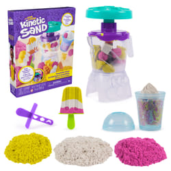 Kinetic Sand , Set dei Frullati Golosi, con 396 g di Sabbia da Gioco, Attrezzi e Formina Ghiacciolo, Cibo Giocattolo, Giocattoli Artistici per Bambine e Bambini, 5+ Anni