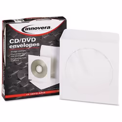 Innovera IVR39403, Custodia a tasca, 1 dischi, Bianco, Carta, Scratch resistant, 127 mm