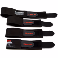 EVS Axis Pro/Sport Sostituzione Velcro fissaggio per ginocchiere, nero-rosso, dimensione L per uomo