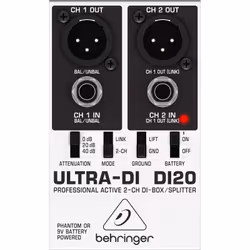 Behringer DI20 convertitore audio Nero, Bianco - Vista aggiuntiva 5