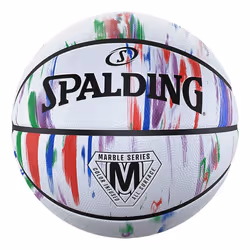 Questo pallone da basket da esterno Spalding della serie Marble, nella misura 7, si distingue per il suo scintillante mix di  ...