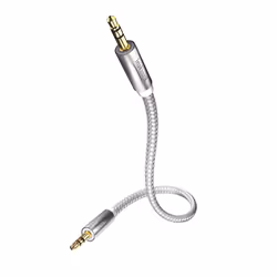 Inakustik 004101015, 3.5mm, Maschio, 3.5mm, Maschio, 1,5 m, Bianco