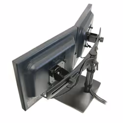 Ergotron DS Series DS100 Dual Monitor Desk Stand, Horizontal 24" Scrivania Nero - Vista aggiuntiva 5