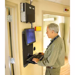 Ergotron StyleView® Vertical Lift, High Traffic Areas 61 cm (24") Parete Nero