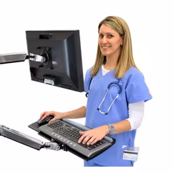 Ergotron LX Wall Mount Keyboard Arm Argento - Vista aggiuntiva 4