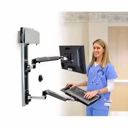 Ergotron LX Wall Mount System Parete - Vista aggiuntiva 6