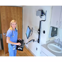 Ergotron LX Wall Mount System Parete - Vista aggiuntiva 7