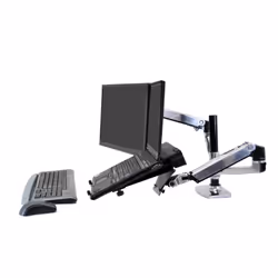 Ergotron LX Series Dual Stacking Arm 24" Scrivania Argento - Vista aggiuntiva 4