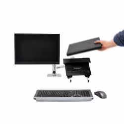Ergotron LX Series Dual Stacking Arm 24" Scrivania Argento - Vista aggiuntiva 5