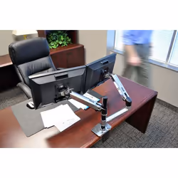 Ergotron LX Series Dual Stacking Arm 24" Scrivania Argento - Vista aggiuntiva 7
