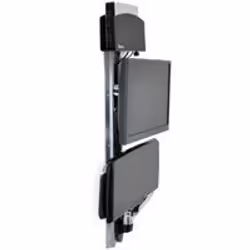 Ergotron LX Series LX Wall Mount System 68,6 cm (27") Parete Nero, Argento